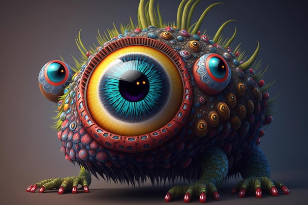 Leuk monster met één oog