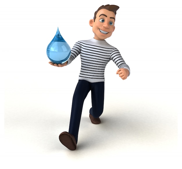 Leuke 3D-cartoon casual karakter