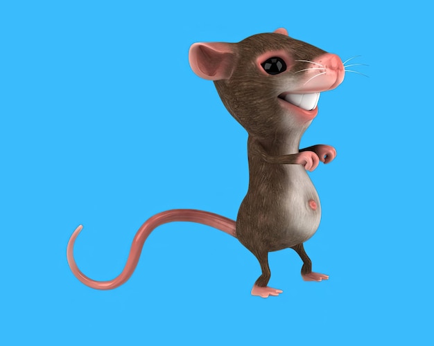 Leuke 3D cartoon muis dansen
