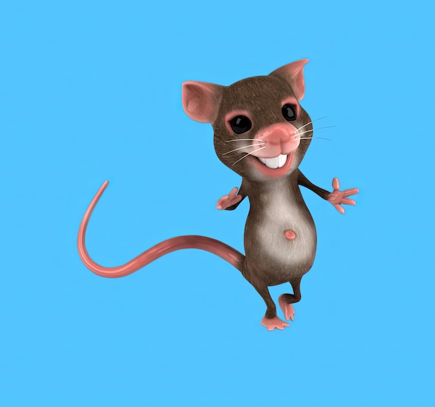 Leuke 3D cartoon muis dansen