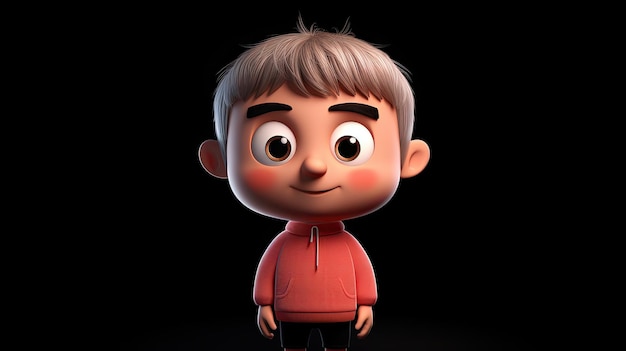 Leuke 3D jongen cartoon personage