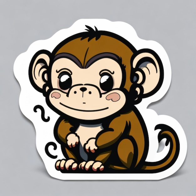 Leuke aap sticker 5