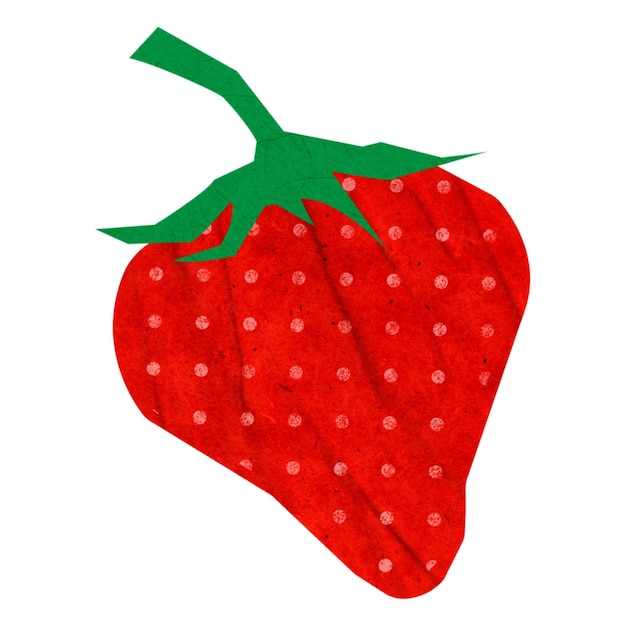 Leuke aardbeien png fruit sticker dagboek collage element op doorzichtige achtergrond