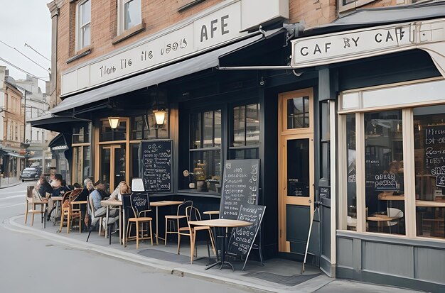 Leuke achtergrond van een café.