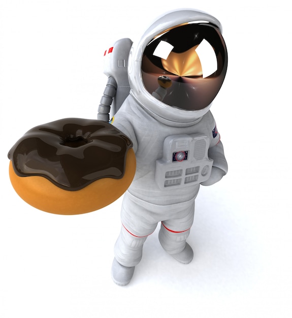 Leuke astronaut - 3d illustratie