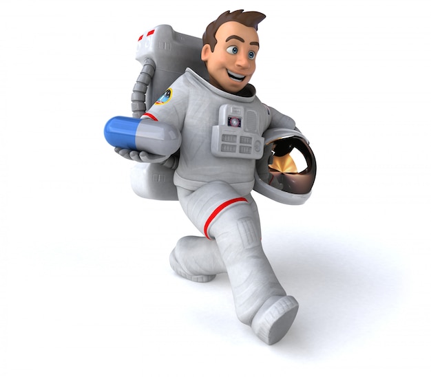 Leuke astronaut - 3d illustratie