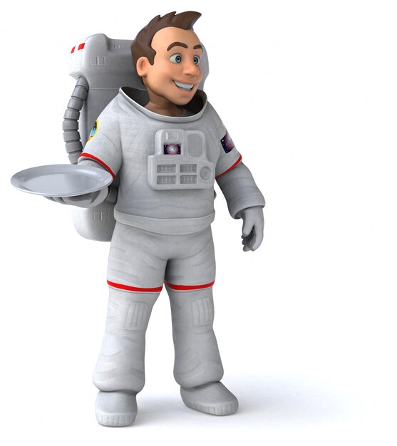 Leuke astronaut - 3d illustratie