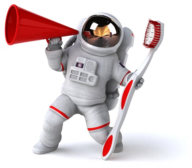 Leuke astronaut - 3d illustratie