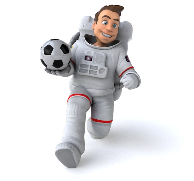 Leuke astronaut 3D illustratie