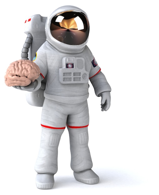 Leuke astronaut 3D illustratie