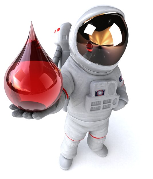 Leuke astronaut 3D illustratie