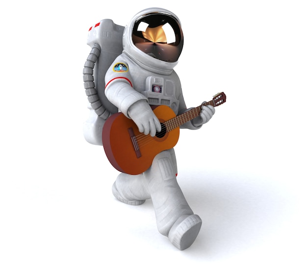 Leuke astronaut 3D illustratie