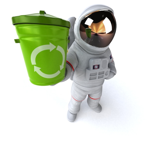 Leuke astronaut - 3D illustratie