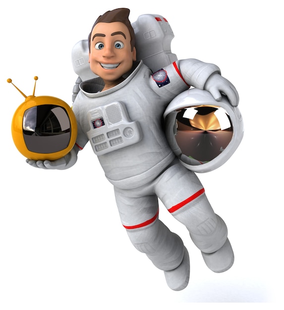 Leuke astronaut - 3D illustratie