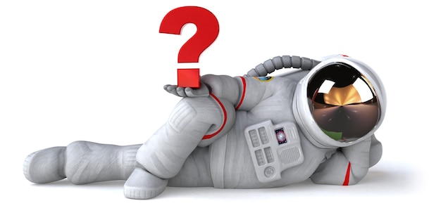 Leuke astronaut - 3D illustratie