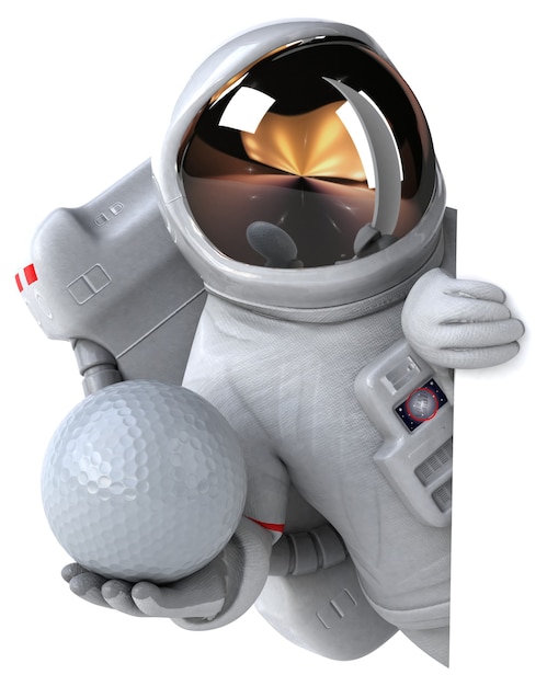 Leuke astronaut - 3D illustratie