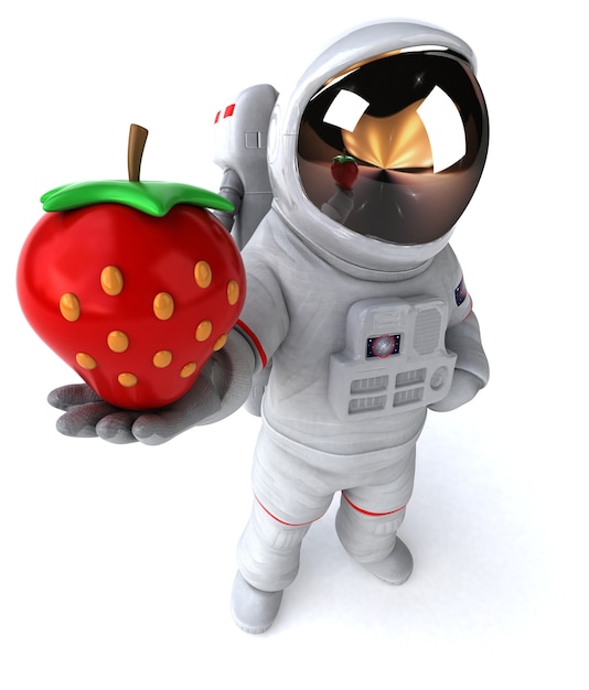 Leuke astronaut - 3d-rendering