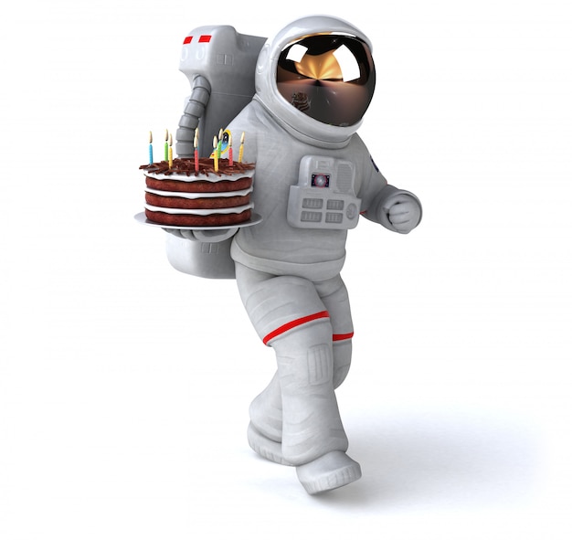 Leuke astronaut-animatie