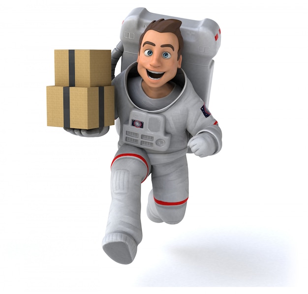 Leuke astronaut-animatie