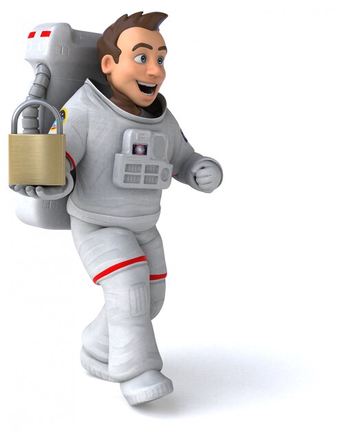 Leuke astronaut-animatie