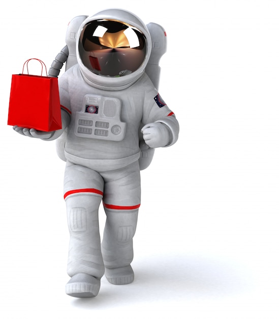 Leuke astronaut-animatie