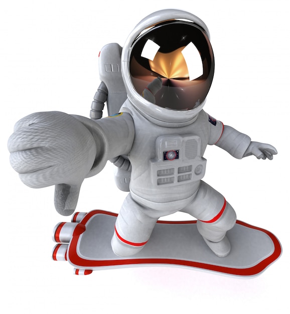 Leuke astronaut-animatie