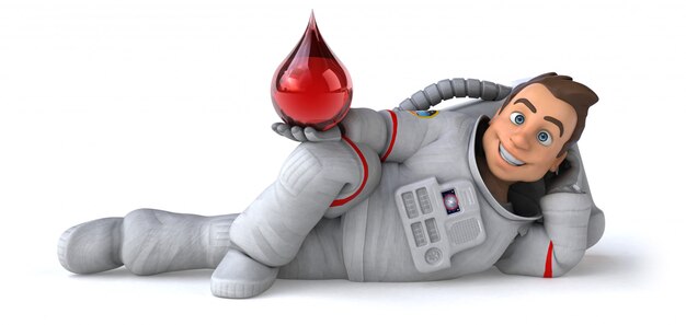 Leuke astronaut-animatie