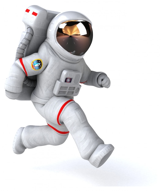 Foto leuke astronaut-animatie