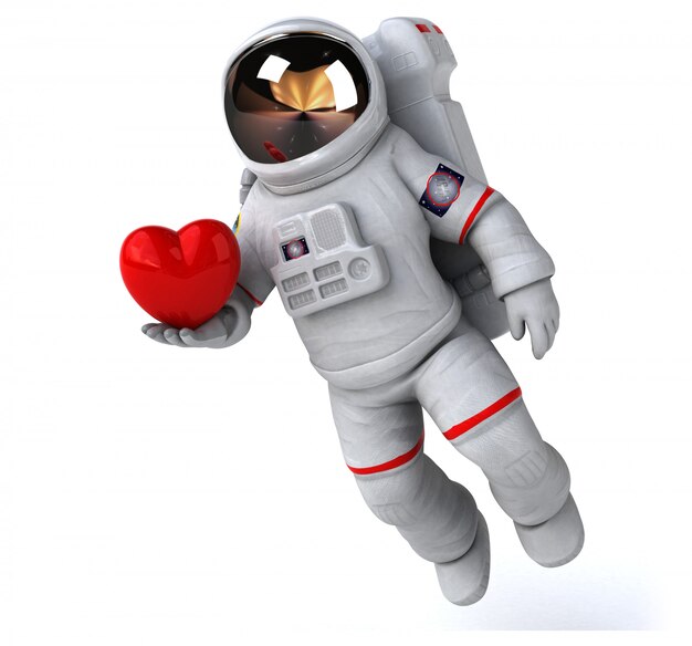 Leuke astronaut-animatie