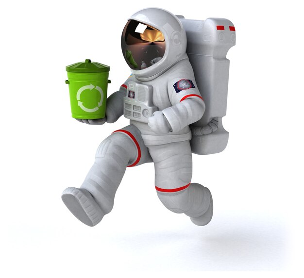 Leuke astronaut illustratie