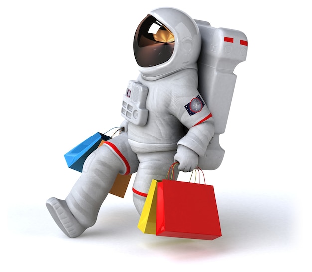 Leuke astronaut illustratie