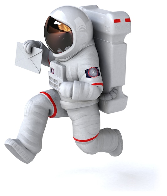 Leuke astronaut illustratie