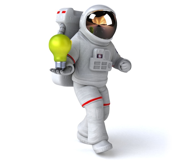 Leuke astronaut illustratie