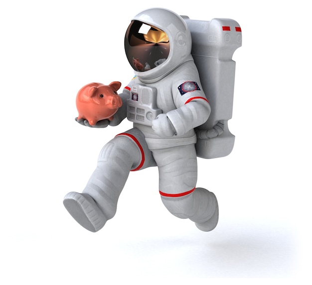 Leuke astronaut illustratie