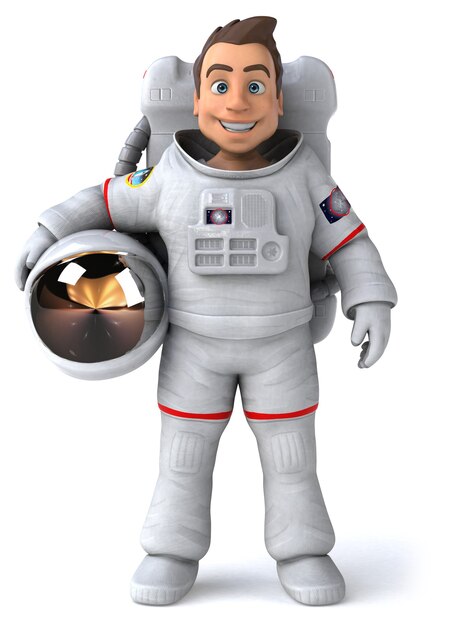 Leuke astronaut illustratie