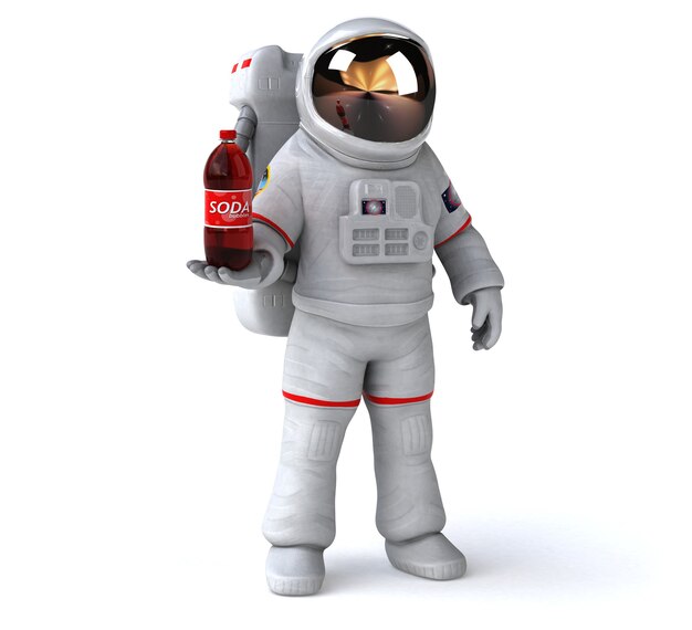 Leuke astronaut illustratie