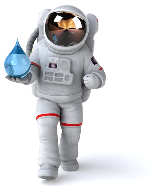 Leuke astronaut illustratie