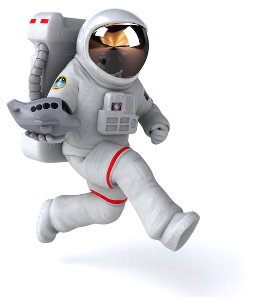 Leuke astronaut illustratie