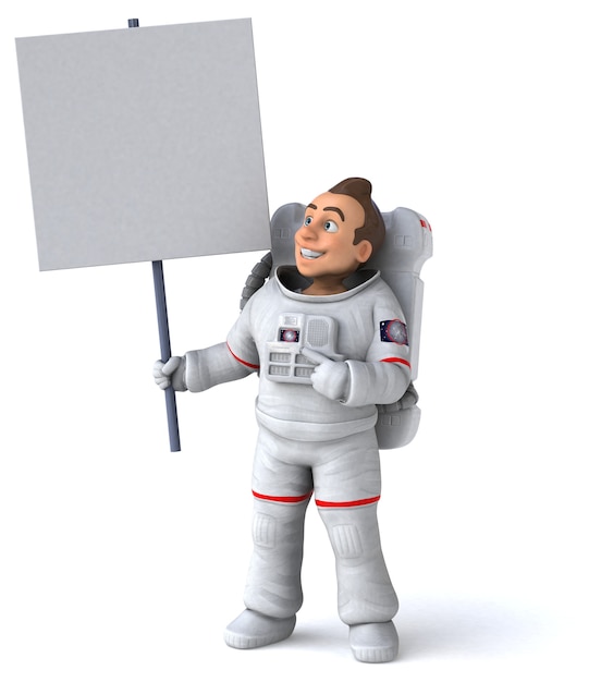 Leuke astronaut illustratie