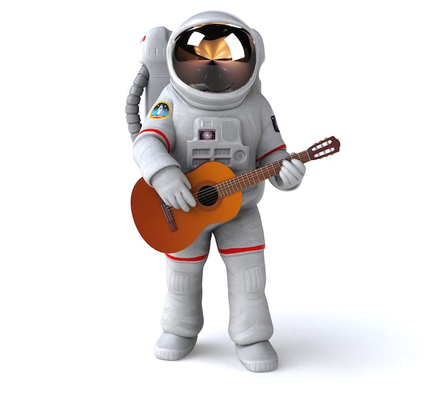 Leuke astronaut illustratie