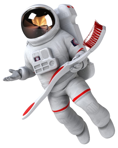 Leuke astronaut illustratie