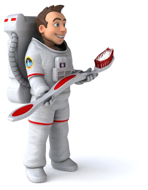 Leuke astronaut illustratie