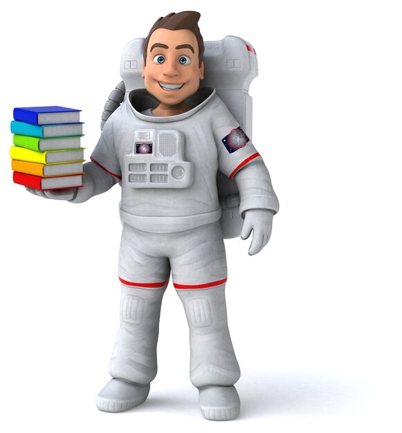 Leuke astronaut illustratie