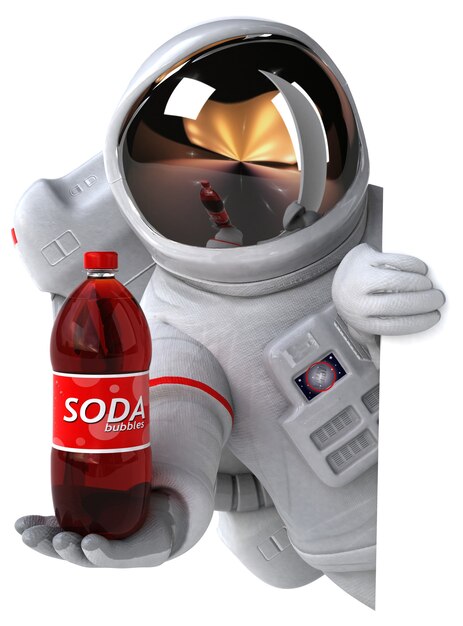 Leuke astronaut illustratie