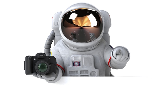 Leuke astronaut illustratie