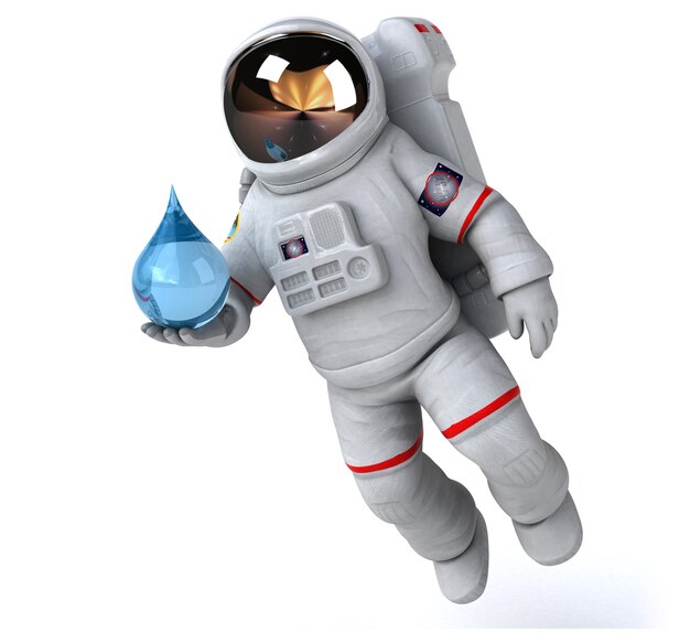 Leuke astronaut illustratie