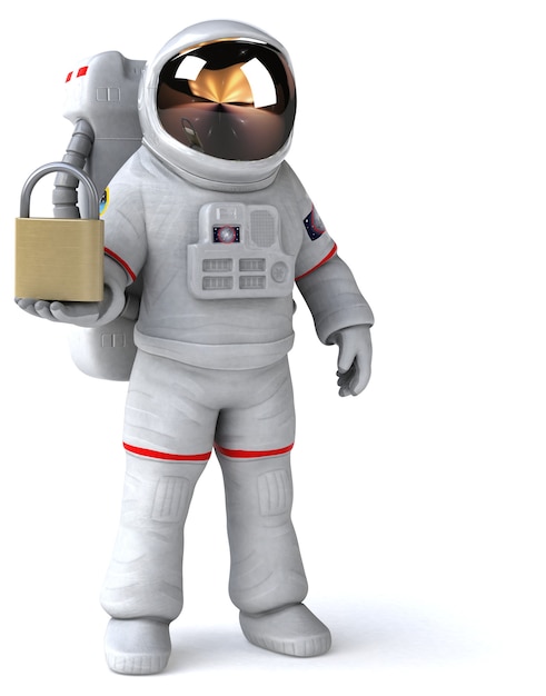 Leuke astronaut illustratie