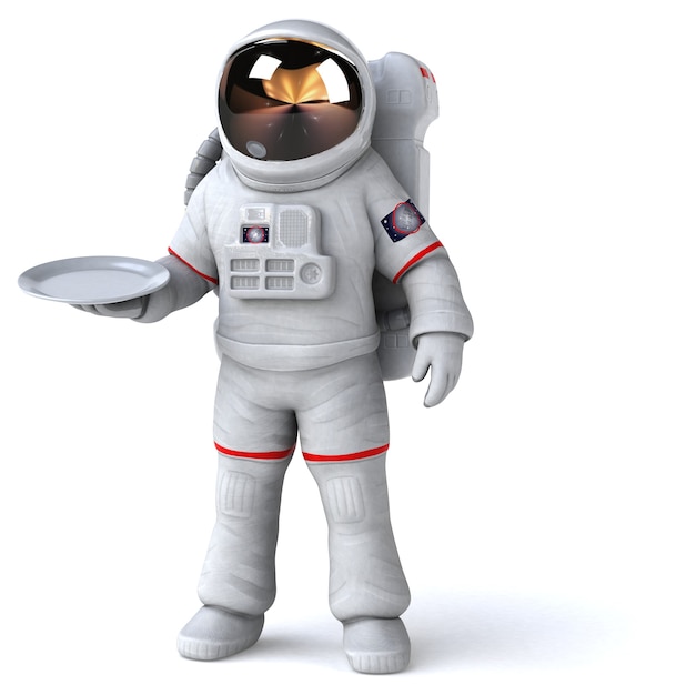 Leuke astronaut illustratie