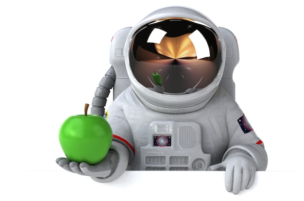 Leuke astronaut illustratie