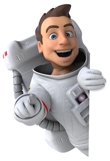 Leuke astronaut illustratie